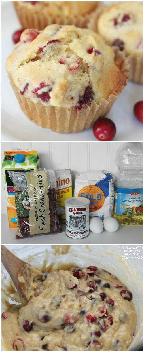 Easy Homemade Cranberry Muffins Recipe