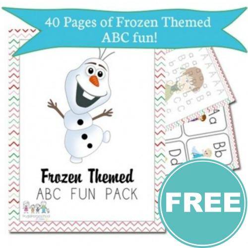 FREE Frozen Themed Preschool Worksheets