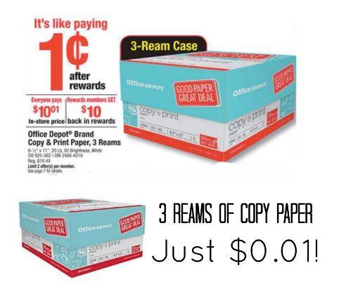 paper reams copy office printer max depot