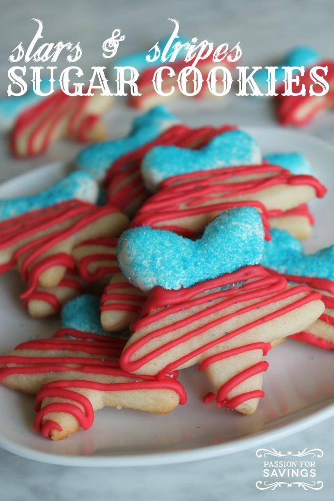 4th of July Cookies Recipe with Stars & Stripes