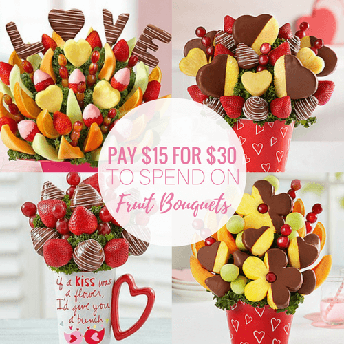 Fruit Bouquets for Valentine's Day! $15 for $30 to Spend!