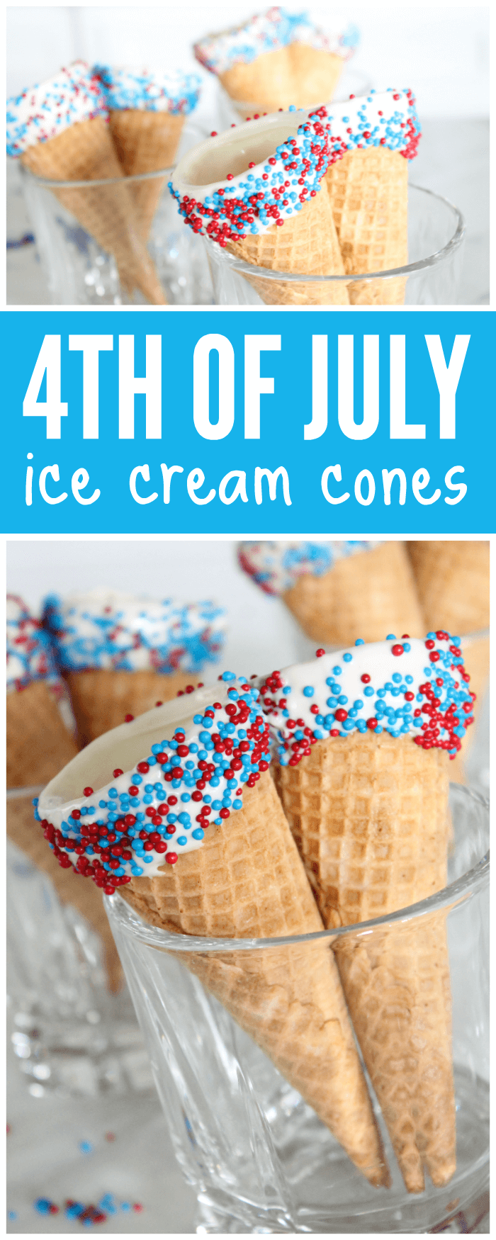 4th of July Ice Cream Cones