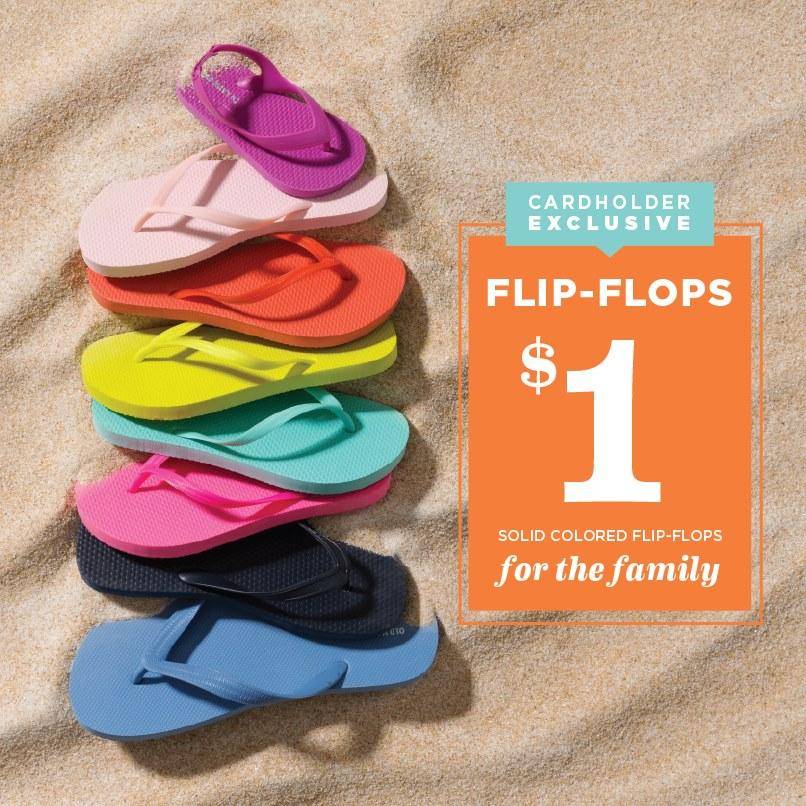 $1 Old Navy Flip Flop Sale 2015