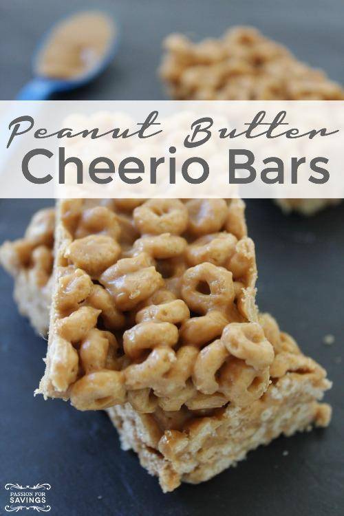 cheerio peanut butter bar