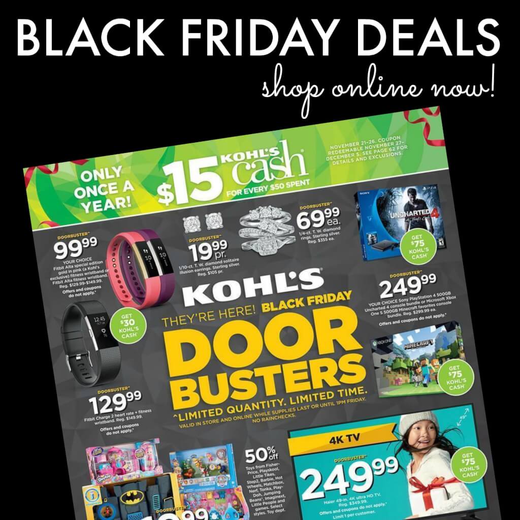 Kohl's Black Friday Sale LIVE Online Shop The Best Deals Now!