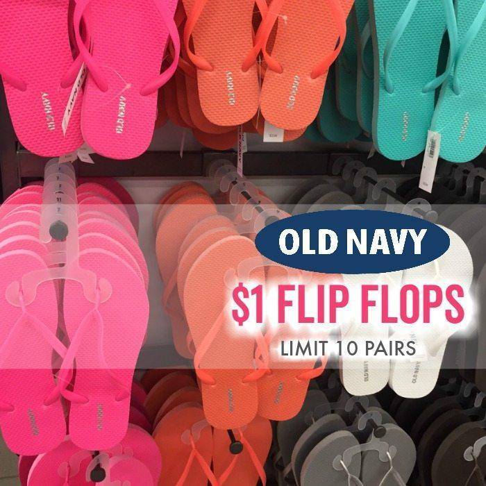 old navy one dollar flip flops