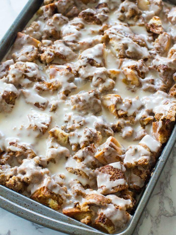 Cinnamon Roll French Toast Bake Recipe! - Passion for Savings