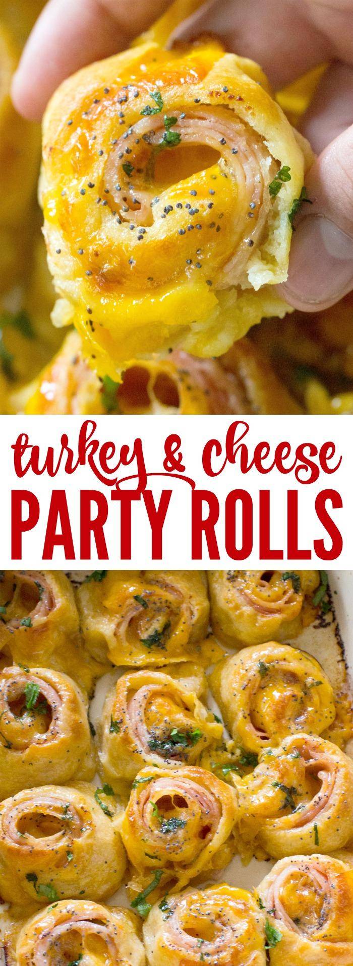 Hot Turkey and Cheese Party Rolls! - Passion for Savings