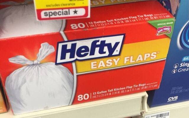 Hefty Easy Flaps 13 Gallon Tall Kitchen Trash Bags, 80 ct