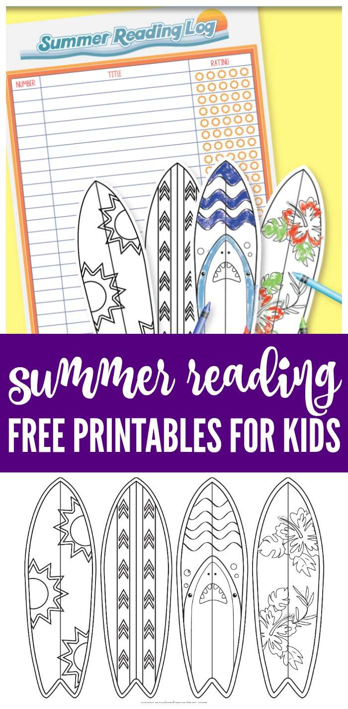 free printable summer reading chart for kids passion for savings