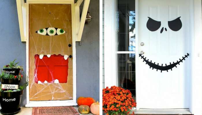 15 DIY Halloween Door Decorations for Home or Classrooms!