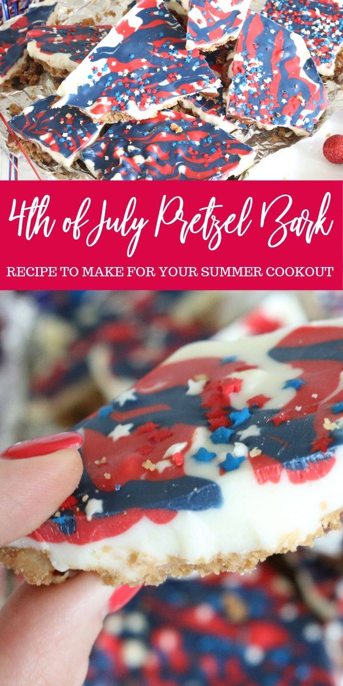 4th of July Pretzel Bark Recipe | Easy Patriotic Snack Idea! - Passion ...