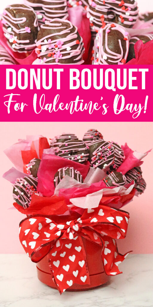 how to make a valentines day donut bouquet