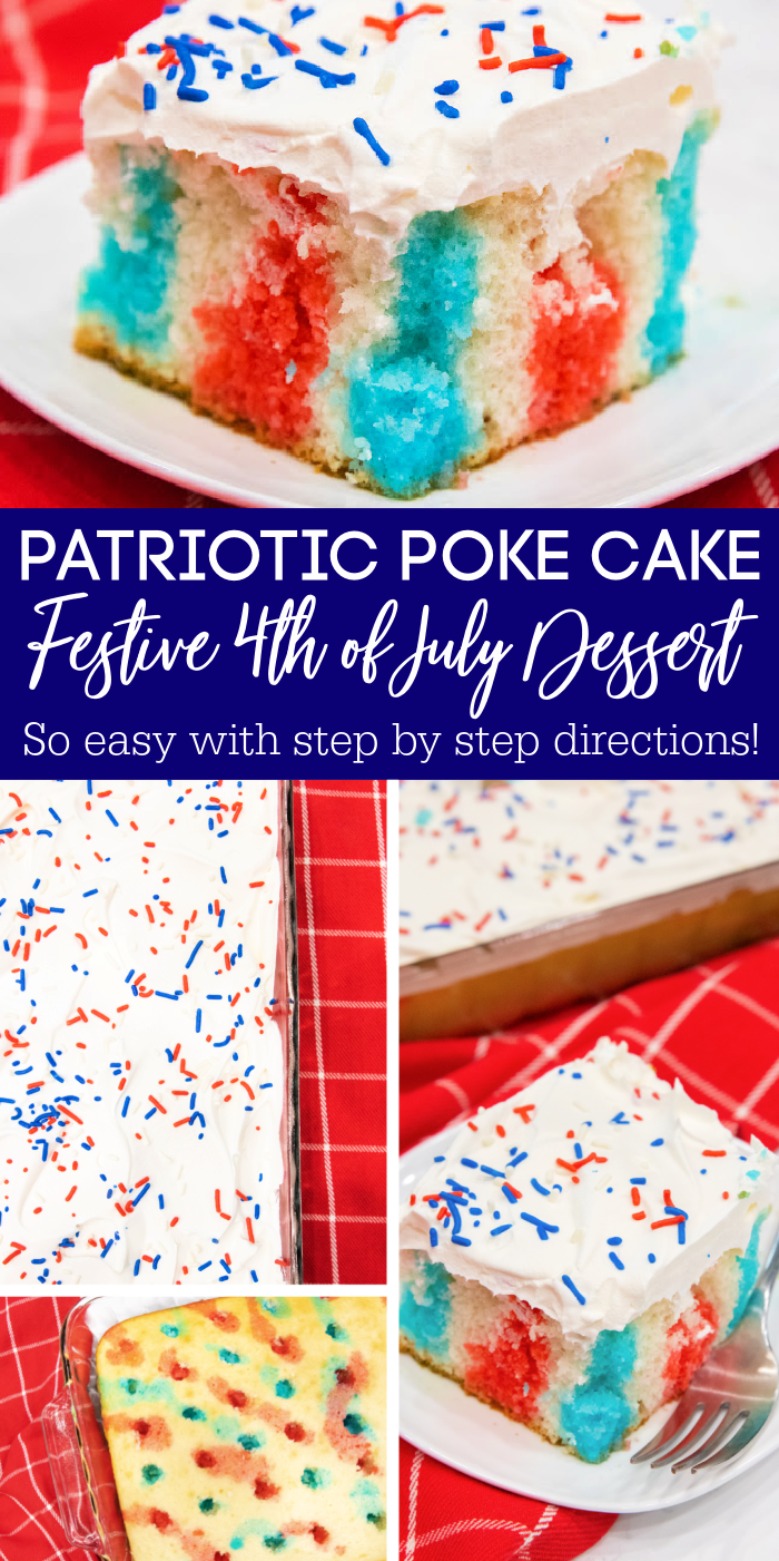 Patriotic Poke Cake Recipe - Passion For Savings
