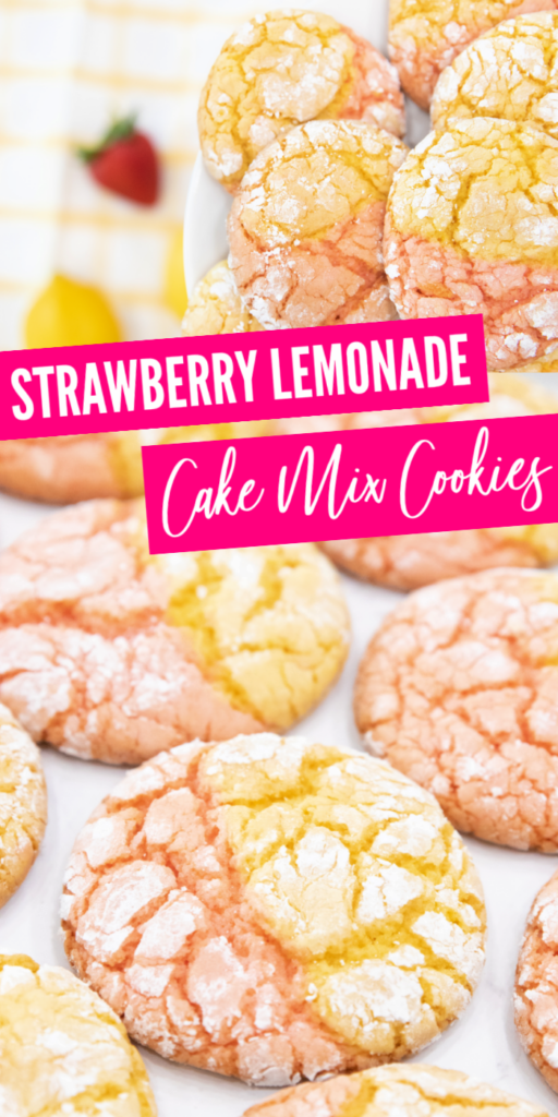 Strawberry Lemonade Cake Mix Cookies - Passion For Savings