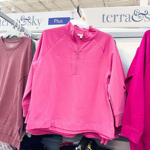 Buy Terra & Sky Women's Plus Size Athleisure Zip Up Fleece Hoodie